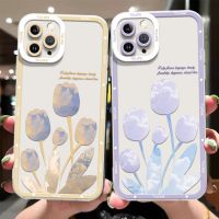 Flowers Case Case Compatible for IPhone 14 13 12 Pro Max 11 XS XR 8 7 6S 14 Plus Xs Max Phone Soft Casing Transparent TPU Silicone Shockproof Clear Cover Protector