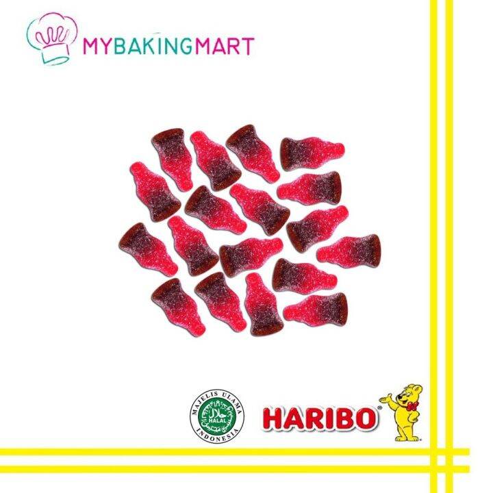 Haribo Fizz Cherry Cola Bottles Halal Gummy / Candy 1kg Lazada