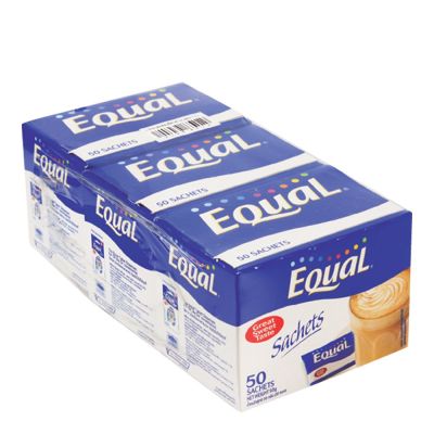 สินค้ามาใหม่! อิควล สารให้ความหวานแทนน้ำตาล 50 ซอง X 3 กล่อง Equal Sugar 50 Sachets x 3  ล็อตใหม่มาล่าสุด สินค้าสด มีเก็บเงินปลายทาง