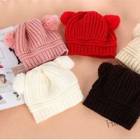 【hot sale】❧¤☁ C05 Winter Cute Pompom Baby Hat Soft Warm Newborn Baby Knit Hats