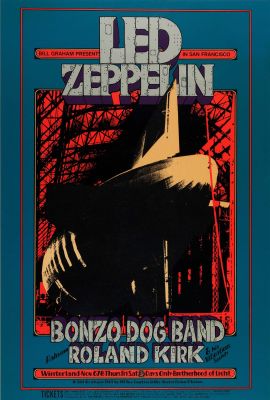 โปสเตอร์ Led Zeppelin เลด เซพพลิน รูปภาพขนาดใหญ่ ของตกแต่งห้อง ของขวัญ Poster ของแต่งบ้าน ของแต่งห้อง โปสเตอร์ติดผนัง โปสเตอร์ติดห้อง 77poster