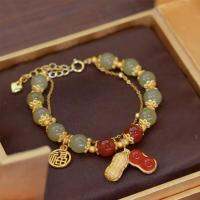 Good Peanut Luck Brand Temperament Bracelet Womens Folding Bracelet High-grade New Double-layer Fashion Luxury Personality Light D0H6