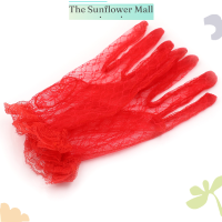 Sunflower 1คู่เซ็กซี่ลูกไม้สั้นเจ้าสาวเต็มถุงมือแต่งงานตอนเย็น PARTY Pageant gloves