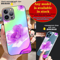 XINTUO เคสดอกไม้สีม่วงสำหรับ iPhone 6 7 Plus X Xr Xsmax 11 12 13 14 Pro Max เคสมือถือ Samsung S23 Galaxy S22 S21 Xiaomi S20 Note20พิเศษ A14 A54 A53 A72 A32เคส A12 OPPO Vivo Huawei ป้องกันการกระแทกเคสโทรศัพท์อ่อนใส