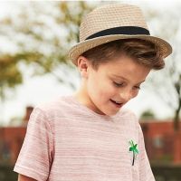 Children Kids Beach Hat Boys Sunhat Jazz Panama Trilby Gangster Cap Outdoor Breathable Hats кепка