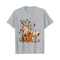 Peanuts Snoopy Linus Fall 100% Cotton Gildan Plus Size Mens T-Shirts Sportswear Halloween Gift XPGw