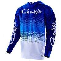 HOT★2022ฤดูร้อนแขนยาว Motocross MTB เสื้อ Blue Mountain จักรยานเสื้อ Downhill Racing Jersey Top