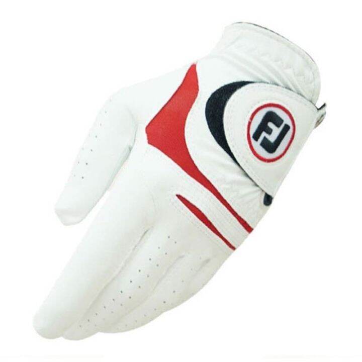 footjoy-golf-gloves-mens-lambskin-fiber-wear-resistant-sports-golf-gloves-ถุงมือกันลื่นลื่นไหล