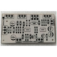 แผ่นวงจรเพื่อการศึกษา แผ่นวงจรสำหรับนัก DIY บอร์ดแอมป์ แผ่นเปล่า PCB ครอส2ทางโมโนรับไฟ+15/0/-15 ลงอุปกรณ์ตามบอร์ดใช้งานได้  ราคาต่อ 1 แผ่น