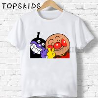 2019 Children Japanese Cartoon Anpanman and Baikinman Print T-shirts Boys Girls Funny Cute Baby Tops Kids Summer T shirt