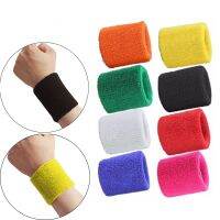 ❇ 2Pcs Colorful Cotton Unisex Sport Sweatband Wristband Wrist Protector Running Badminton Basketball Brace Terry Cloth Sweat Band