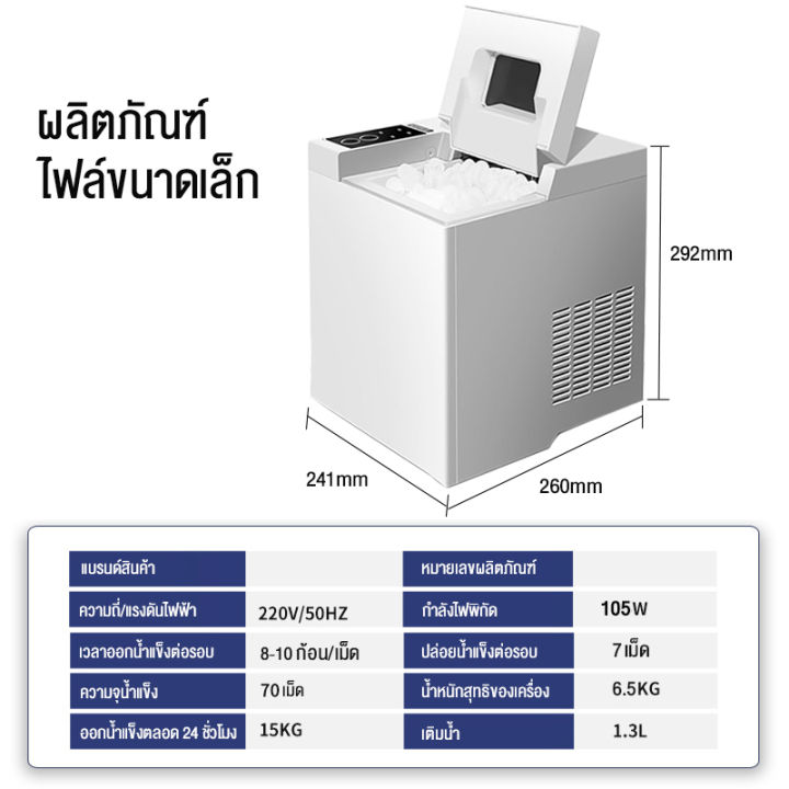 bit-cheaper-เครื่องทำน้ำแข็ง-15-20kg-เครื่องทำน้ำแข็งอัตโนมัติ-เครื่องทำน้ำแข็งขนาดเล็ก-เครื่องทำน้ำแข็งด่วน