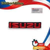 โลโก้ แดง+ดำ ติดกระจังหน้า ของแท้ 1 ชิ้น Isuzu,Holden  ขนาด 17x3x2 จำนวน 1 Piece D-Max Pattinum 2WD 4WD ปี2007 - 2011.มีบริการเก็บเงินปลายทาง