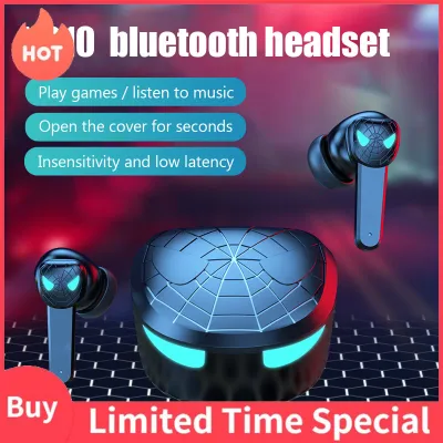 VG10 TWS ชุดหูฟังไร้สายบลูทูธที่รองรับจอแสดงผล Led การควบคุมแบบสัมผัสหูฟังสำหรับเล่นเกมพร้อมไมโครโฟน