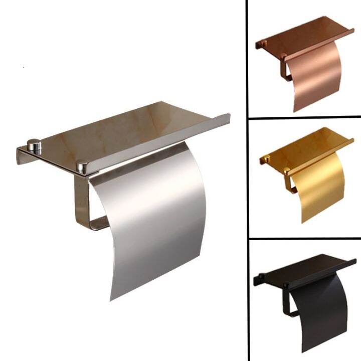 rose-gold-stainless-steel-paper-paper-holder-bathroom-accessories-wall-mount-tissue-rack-with-phone-shelf-bathroom-fixture