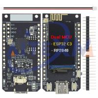 T-PicoC3 ESP32-C3โมดูล WIFI บลูทูธไร้สาย RP2040บอร์ดพัฒนา Dual MCU 1.14นิ้วจอแสดงผล ST7789สำหรับ Arduino