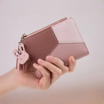 Women Small Wallet Ladies Mini Tassel Wallet Cute Girl Short Zipper Lovely  Pu Coin Purse Female Hand Wallet Purse