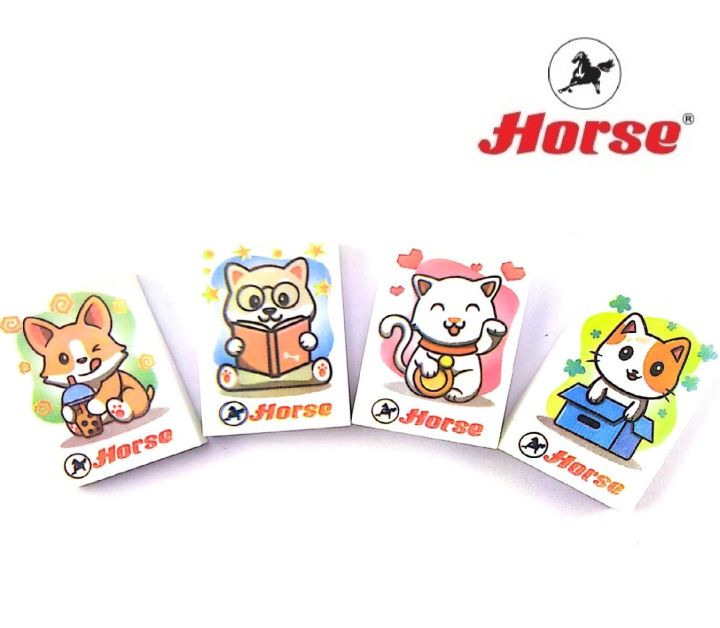 horse-ตราม้า-ยางลบดินสอพิมพ์สกรีนรูปสัตว์-h-24-จำนวน-1-ก้อน