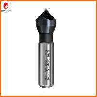 DIVECY สีดำสีดำ 3/8 "ก้านกลม Countersink สว่าน เงินสีเงิน เหล็กความเร็วสูง โคบอลต์เหล็กความเร็วสูงที่มีเครื่องมือลบมุม ทนทานต่อการใช้งาน ก้านกลม3/8" Chamfering เจาะจุด facer คนงานงานประดิษฐ์