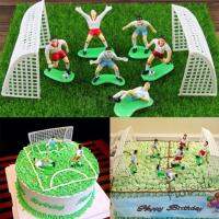 【Ready Stock】 ✉❖ E05 8Pcs/Set Soccer Football Cake Topper Kids Cupcake Topper Decor Model Happy Birthday Party Supplies Children Party Decoration