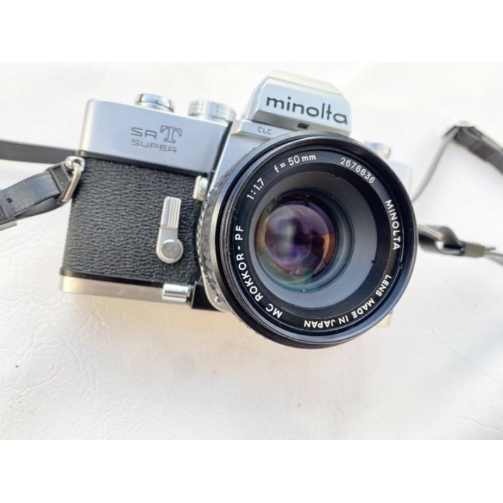 กล้องฟิล์ม-minolta-srt-super-พร้อมเลนส์-ถ่ายหน้าชัดหลังเบลอได้