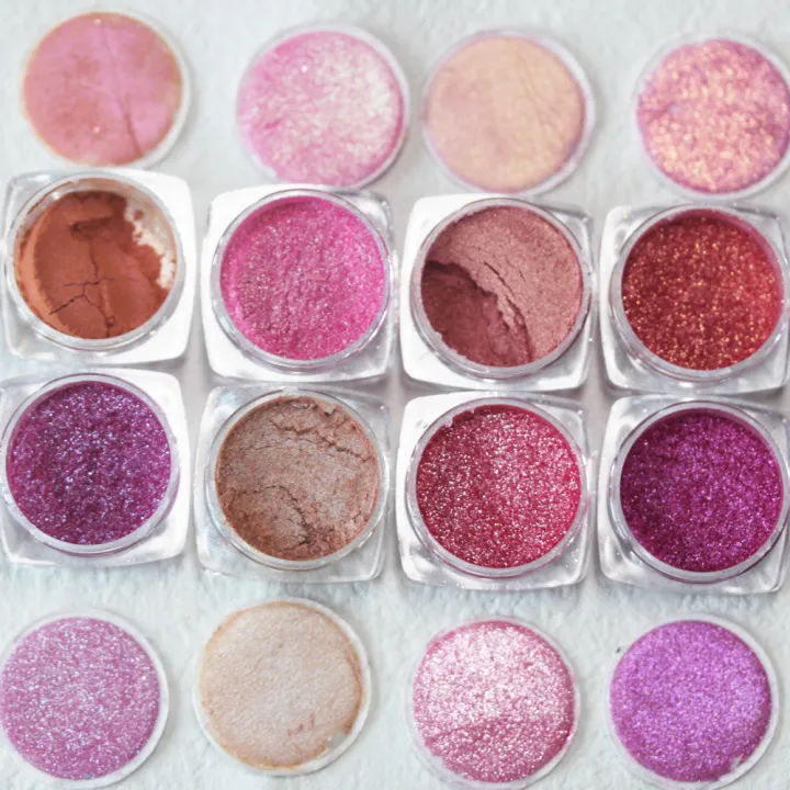 Pink Pigment Powder OEM Mica Diamond Galaxy Pearl Powder For Lipgloss