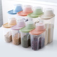 Plastic Cereal Dispenser Storage Box Kitchen Food Grain Rice Container Nice Kitchen Rice Storage Box Flour Grain Storage