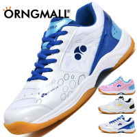 【มาใหม่】ORNGMALL รองเท้าแบดมินตันสำหรับผู้ชายและผู้หญิงขายการแข่งขันการฝึกอบรมรองเท้ากีฬาตาข่ายยางวิชาชีพรองเท้าแบดมินตันสำหรับผู้ชาย