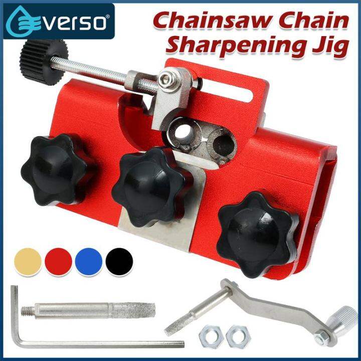 Chainsaw Chain Sharpening Jig Metal HandCrank Fast Portable Precision Chainsaw Sharpener Tool
