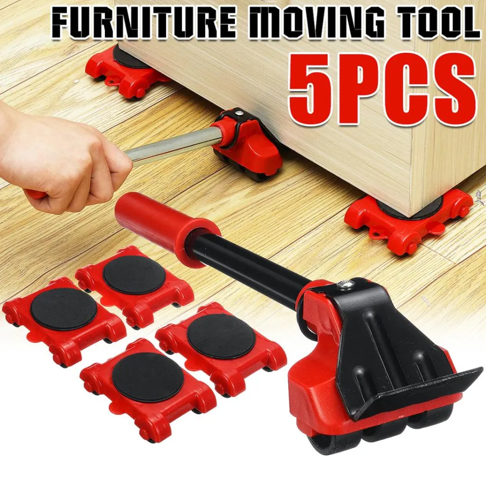 5Pcs Heavy Duty Furniture Lifter Transport Tool Set Heavy