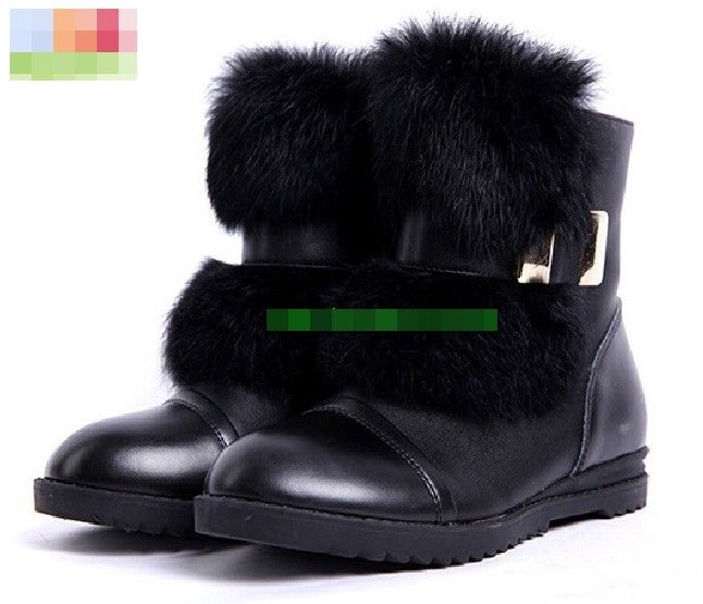 กันน้ำซึมพร้อมลุยหิมะ-รองเท้าบูทกันหนาว-winter-boots-ติดเฟอร์-size-28-36