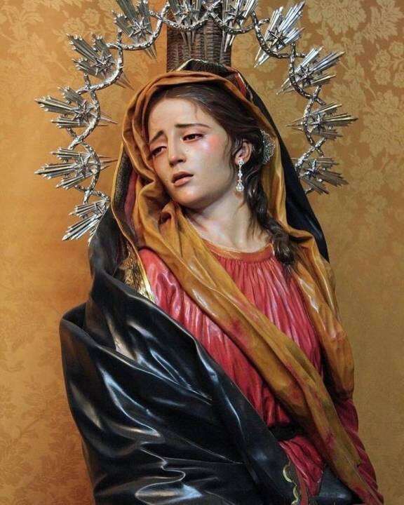 Our Lady of Sorrow V24 Poster Print Art Home Wall Decor Canvas Painting ...