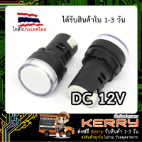 Pilot Lamp LED ไพล็อตแลมป์ 22mm (DC 12V) สีขาว