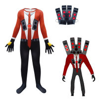 Skibidi ชุดห้องน้ำเกมสยองขวัญ Speakerman กล้อง Titan Man การ์ตูนเด็ก Jumpsuit ชายหญิงฮาโลวีนคอสเพลย์บอดี้สูท