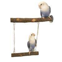 Parrot Perch Swing Bird Stands for Parrots Bird Cage Accessories and Parakeet Toys for Cage for Baby Lovebird Cockatiel Conure Finch richly