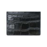 【LZ】 Classic Crocodile Pattern Card Holder Men Women Genuine Leather Leather Credit Card Case ID Card Holder Wallet Purse Pouch