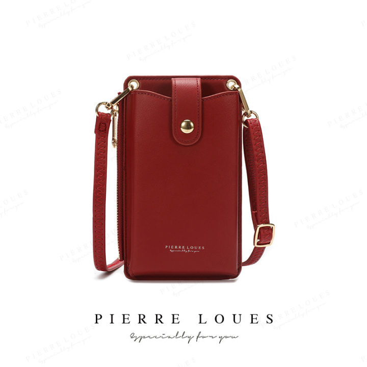cod-pierre-louis-กระเป๋าใส่มือถือรุ่นใหม่มินิกระเป๋าใส่มือถือสะพายไหล่แฟชั่นผู้หญิงสไตล์เกาหลี-bags-christmas-gift