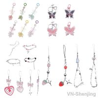 Sweet Cool Butterfly Pendant Keyring Fashion Y2K Keychain Acrylic Charm Car Keyring Bag Pendant Handbag Accessories