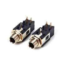 Dolity 2pcs 6.35mm 1/4 2Pin FEMALE AUDIO STEREO PHONE JACK ช่องเสียบหูฟัง