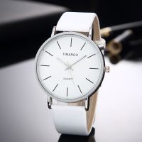 Simple Style White Leather Watches Women Fashion Watch Minimalist Ladies Casual Wrist Watch Female Quartz Clock Reloj Mujer 2023