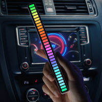 RGB LED โคมไฟควบคุมเสียงอินเทอร์เน็ตเพลงยอดนิยมควบคุมเสียง LED Strip Creative Voice Activated Rhythm Light สำหรับรถยนต์ Desktop