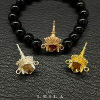 Leila Amulets เทริด มโนราห์ ห่วงข้าง (พร้อมกำไลหินฟรีตามรูป)