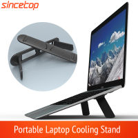 Portable  Desk Foldable Invisible Laptop Stand,Portable Thin Laptop Riser with Metal Core for Table,Stable Anti-Slip Laptop Cooling Pad,Holder Compatible with Tablets