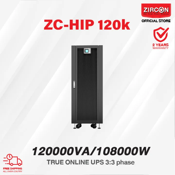 ZC-HIP 120kVA/120000VA/108000W : 3:3 phase True Online UPS | Lazada.co.th