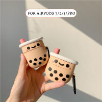 เคสซิลิโคนชา3D สำหรับ Apple Airpods 3/2/1เคสหูฟังบลูทูธแบบป้องกันสำหรับ Air Pods Pro เคสนิ่ม Capa