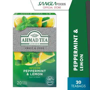 Shop Peppermint & Lemon, Ahmad Tea, Caffeine-Free Tea Bags