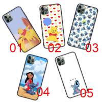 BD134 Pooh Stitch Black ซิลิโคน เคสโทรศัพท์ ปก หรับ OPPO