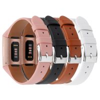 {zhiyun Watchshop}สายหนังสำหรับ Fitbit Charge 3 4สายรัดข้อมือสมาร์ทสำหรับ Fitbit Charge 3 4 SE Geniune นาฬิกาข้อมือ Correa เปลี่ยน