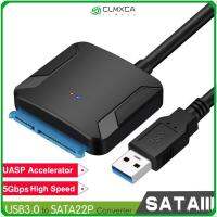 CLMXCA แผ่นฮาร์ดไดรฟ์ความเร็วสูงสายแปลงอะแดปเตอร์2.5/3.5นิ้วฮาร์ดดิสก์ SSD USB 3.0กับ SATA