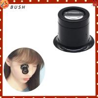 BUSH 2PCS มืออาชีพอย่างมืออาชีพ มินิมินิ 5X 10X 15X 20X กล้องตาเดียว Loupe ตาอัญมณี แว่นขยายแบบห่วง กระจกขยายขนาด